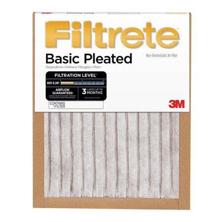 Filtrete 20 in. W X 20 in. H X 1 in. D Fiberglass 5 MERV Pleated Air Filter FBA02DC-6